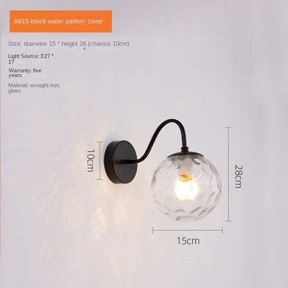 DecorBites™ Glass Ballight LED Wall Lamp for Living Room Bedroom Home Decor