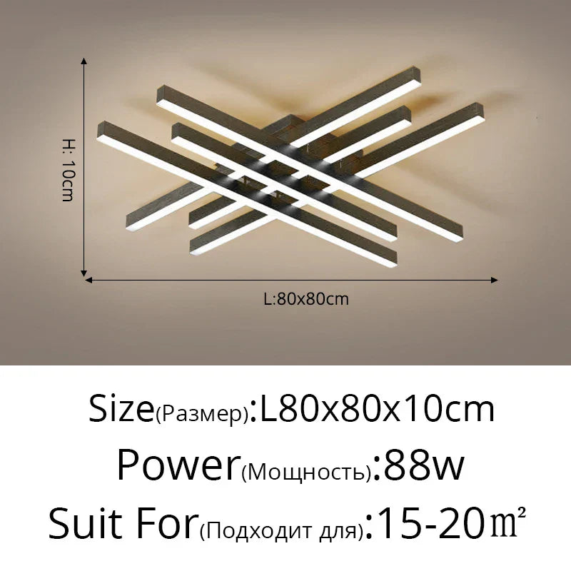 DecorBites™ Gold Black Acrylic LED Chandeliers: Elegant Indoor Lighting for Bedroom, Dining, Living Room