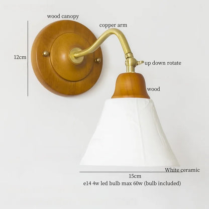Decorbites™ Geprägte Glas-LED-Wandleuchten - Vintage-Kupfer-Finish