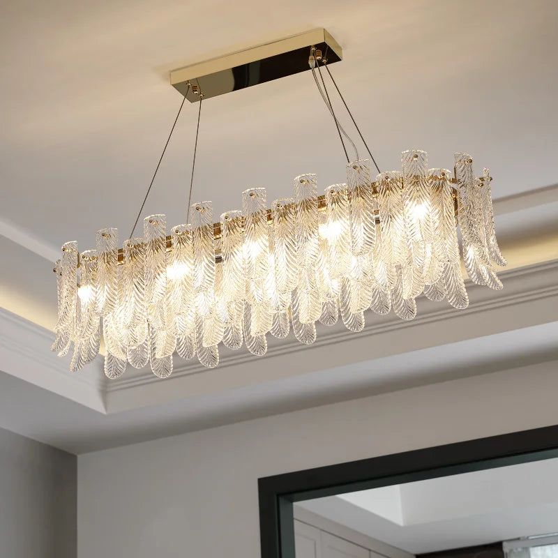 DecorBites™ Crystal LED Ceiling Lamp for Modern Living Room with Warm Light and Eye Protection