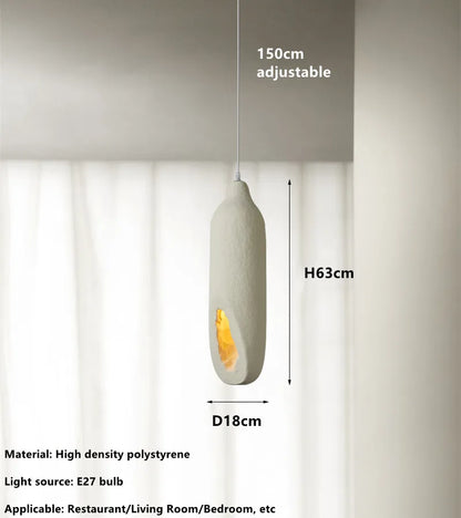 DecorBites™ Cement Handmade Led Chandelier for Living Room, Bedroom Decor Lighting