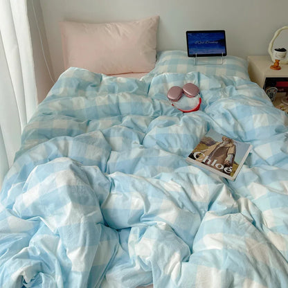 DecorBites™ Diamond Jacquard Duvet Cover, Skin-Friendly & Breathable for All Seasons