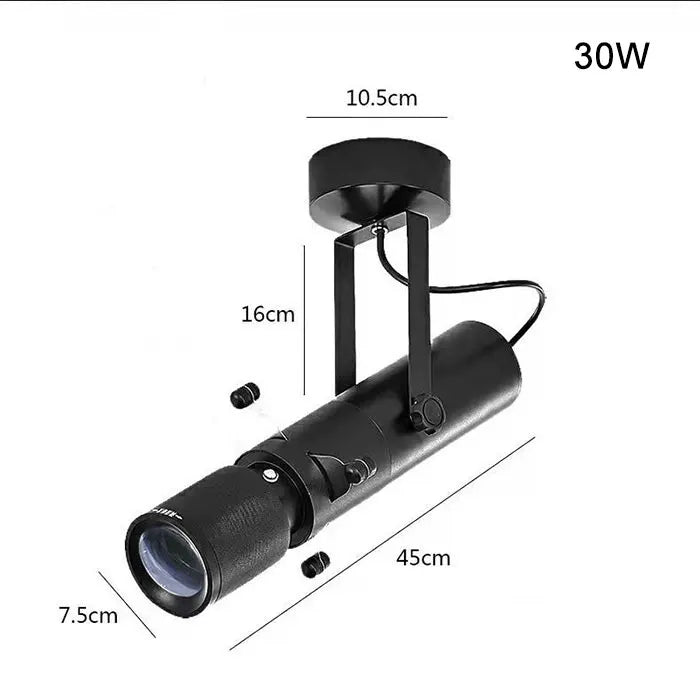 DecorBites™ Dimmable LED Track Light: 20W/30W Spotlight for Museum Art Gallery Exhibition