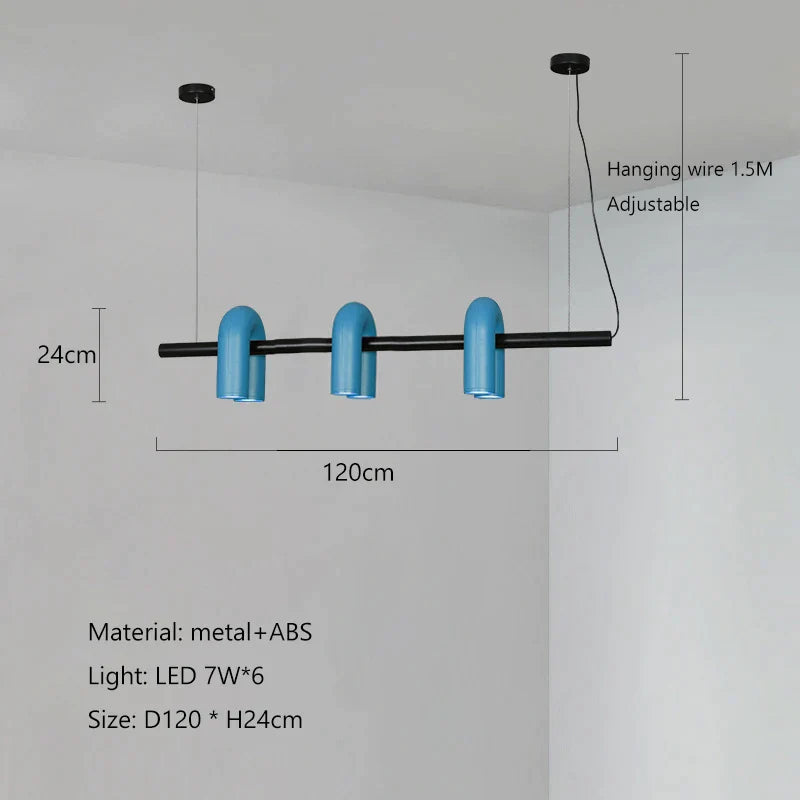 DecorBites™ LED Macaron Pendant Chandelier - Modern U Shape Hanging Lamp