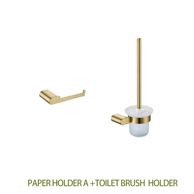 DecorBites™ Bathroom Accessories Set: Towel Strip, Track, Holder, Rack, Hook, Dish, Toilet