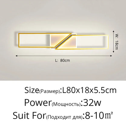 DecorBites™ LED Ceiling Light: Modern Fixture for Living Room, Kitchen & Hallway Lighting