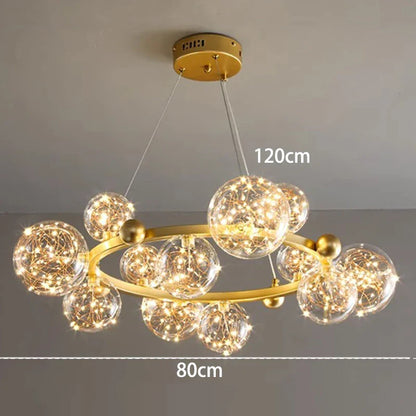 DecorBites™ Crystal Chandelier: Modern Stair Pendant Lamp for Living Room, Interior Lighting
