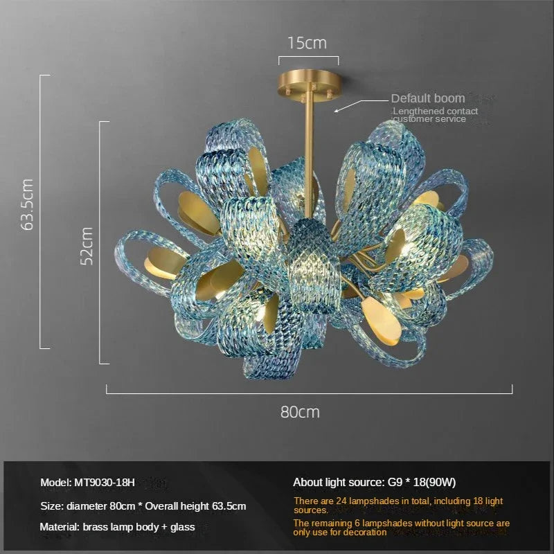 Lámpara de techo LED DecorBites™ Luxe Copper Leaf para el hogar, el dormitorio y el comedor