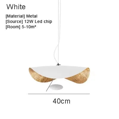 DecorBites™ Lederam Manta Pendant - Industrial Retro Style White/Black Ceiling Lamp