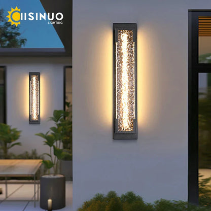 DecorBites™ Dimmable LED Stainless Steel Outdoor Wall Sconce for Villa Garage Garden Courtyard