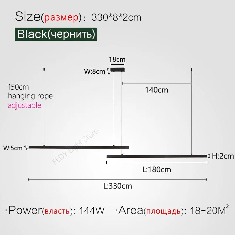 DecorBites™ LED Chandelier for Modern Nordic Minimalist Style Dining Room and Kitchen