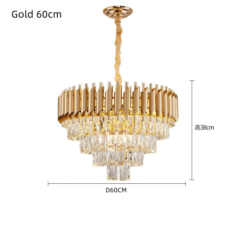 Lámpara colgante LED de cristal DecorBites™ para espacios de vida modernos