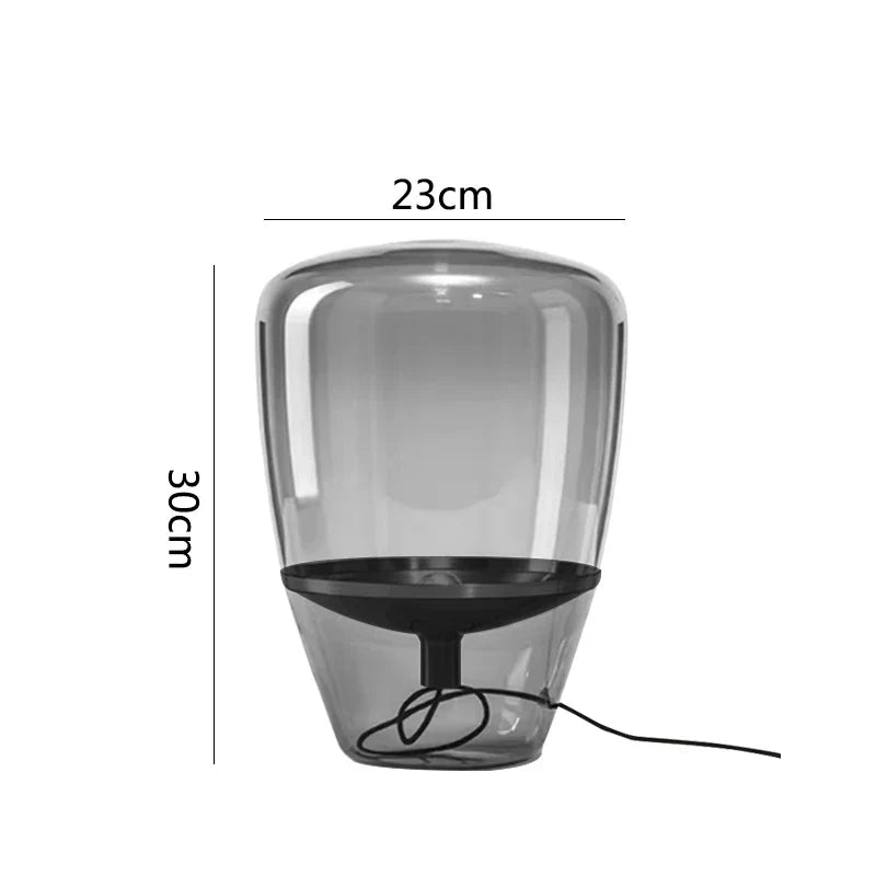 DecorBites™ Glass Table Lamps Indoor Bedside Lamp for Living Room LED Lighting