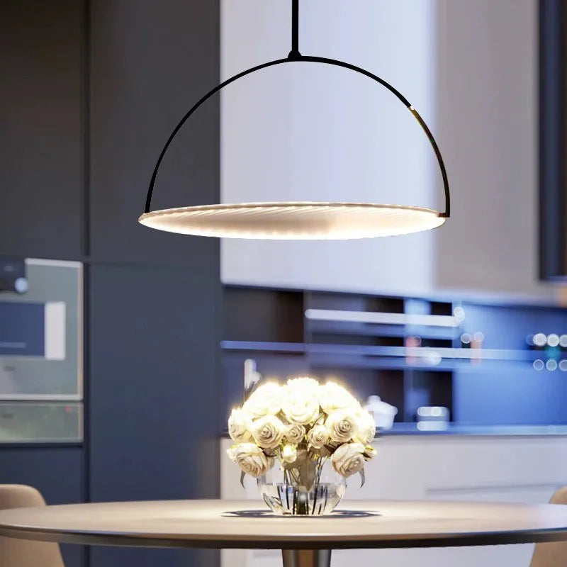 Lámpara colgante de tela Kepler™ Decorbites - Luz para mesa de comedor de bar o loft