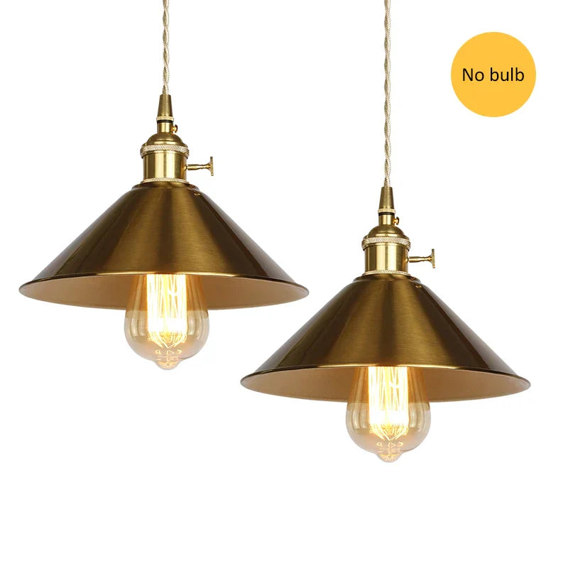 Decorbites™ Golden E27 Hängeleuchte: Vintage-Stil LED-Lampe für das Wohnzimmer