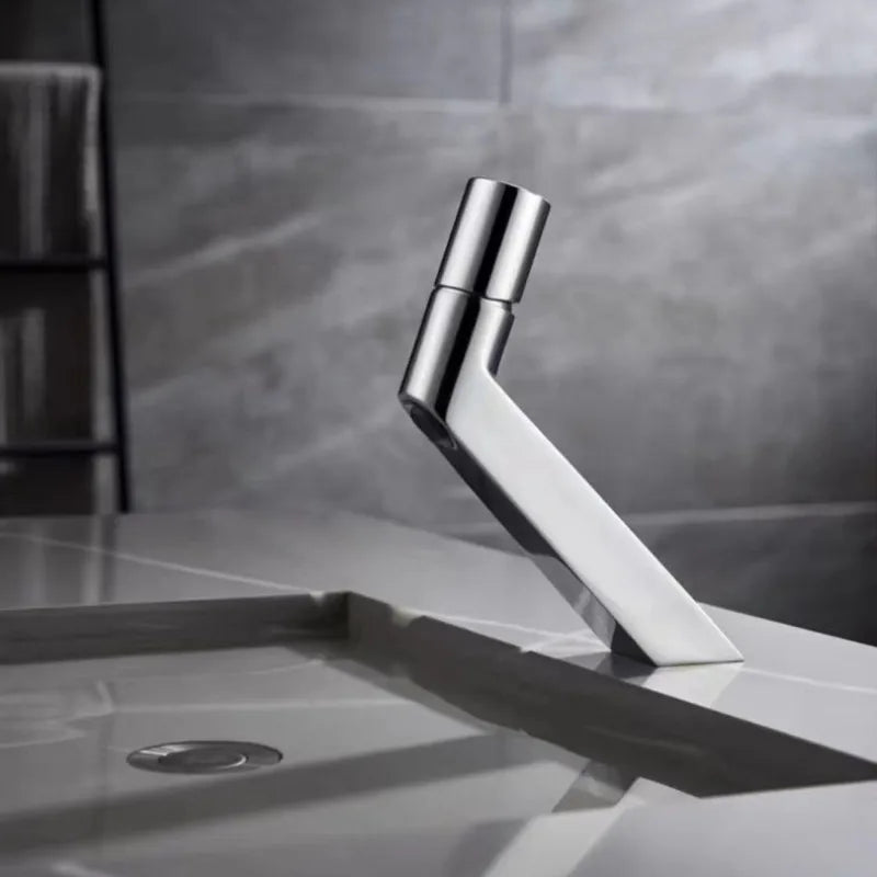 DecorBites™ Basin Faucet Brushed Gold Cold & Hot One Hole Sink Tap Bathroom Creative Design