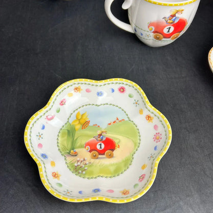 DecorBites™ Easter Tulip Dinnerware Set & Serving Pieces for Home Kitchen.