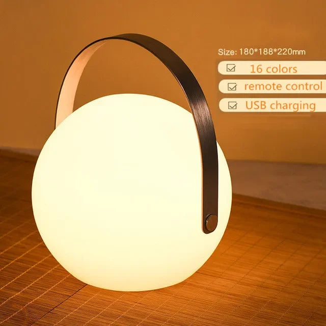 DecorBites™ LED Night Light: Portable & Rechargeable for Home, Camping, and Outdoors