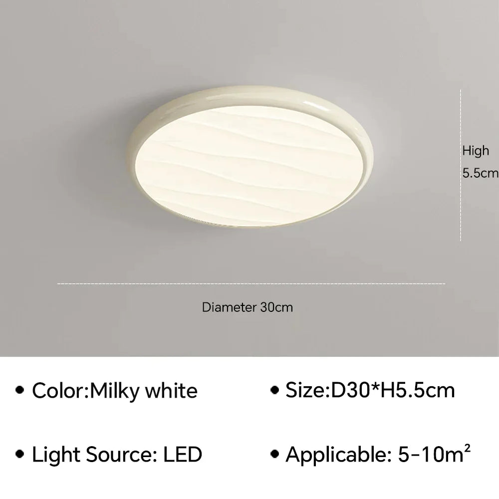 DecorBites™ LED Ceiling Light: Nordic Minimalist Design, Remote Control, for Bedroom, Living Room
