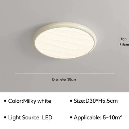 DecorBites™ LED Ceiling Light: Nordic Minimalist Design, Remote Control, for Bedroom, Living Room