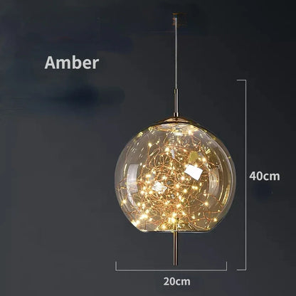 Lámparas colgantes de cristal DecorBites™: Lámpara de techo LED moderna para dormitorio y baño.