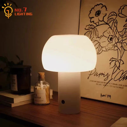 DecorBites™ Atmosphere Mushroom Table Lamp Touch Dimming USB Charging Desk Light