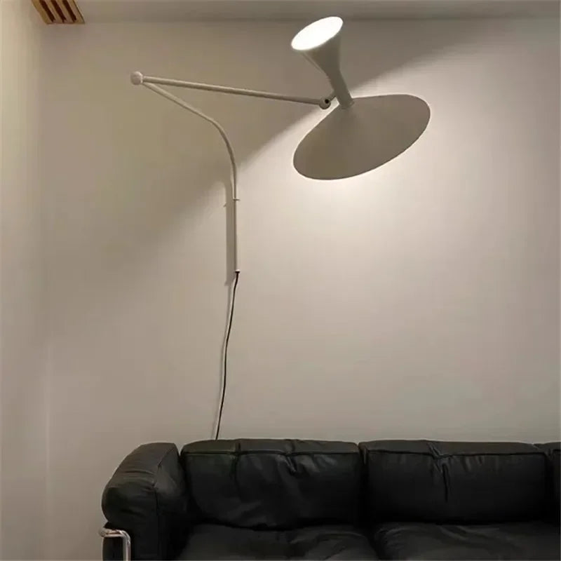 Aplique de pared giratorio DecorBites™ de diseño industrial para sala de estar y dormitorio