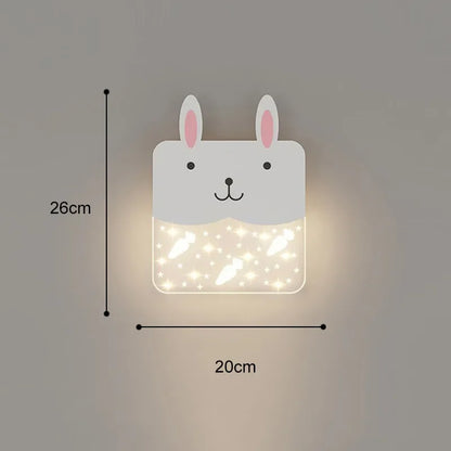 DecorBites™ Kids' Room Cartoon Wall Lamp: Cute LED Lighting for Bedroom, Aisle, Bedside