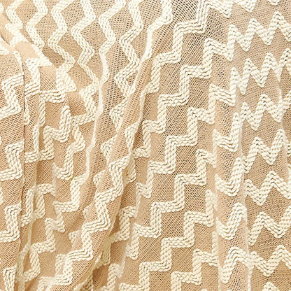 DecorBites™ Knitted Tassel Hem Blanket: Cozy Warmth for Home, Office, Sofa, and More