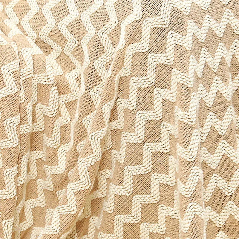 Acrylic Tassel Throw Blanket