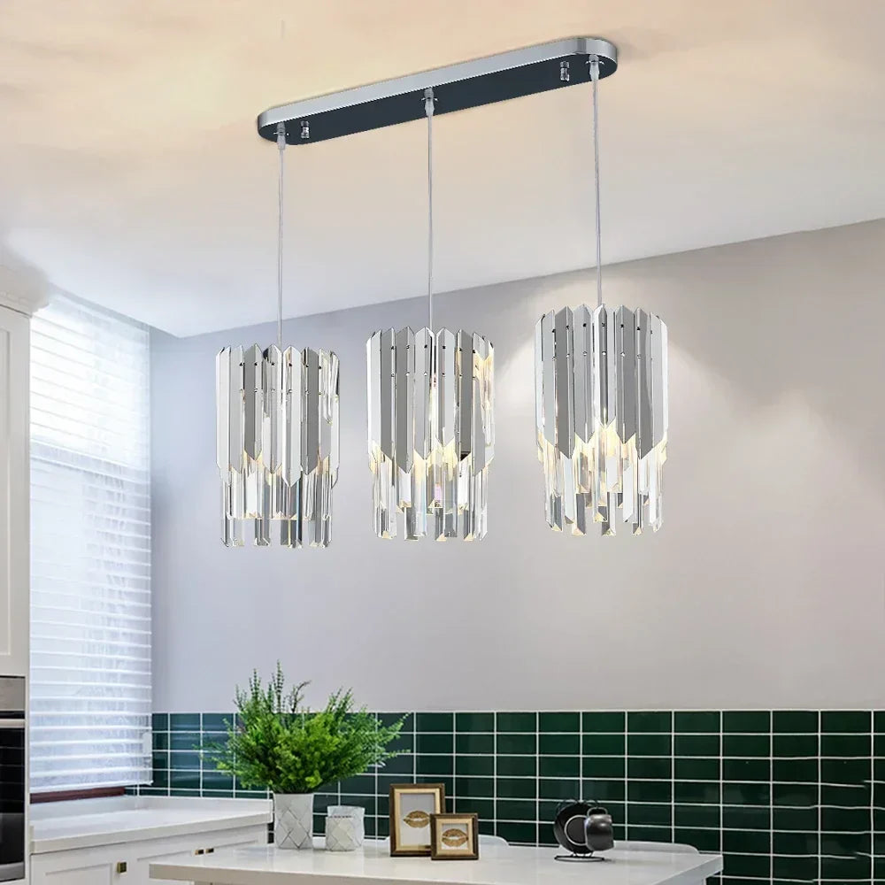 Lámpara de Araña LED de Cristal K9 Oro Decorbites™ para Sala de Estar, Cocina, Comedor y Dormitorio