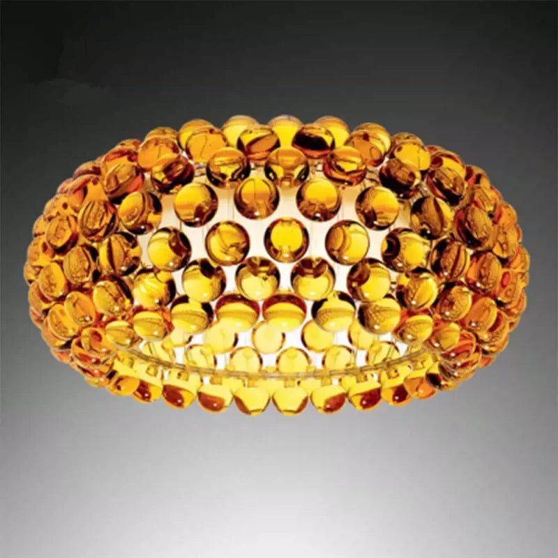 DecorBites™ Clear Gold Acrylic Pendant Lights: Modern Living Room Foscarini Caboche Style