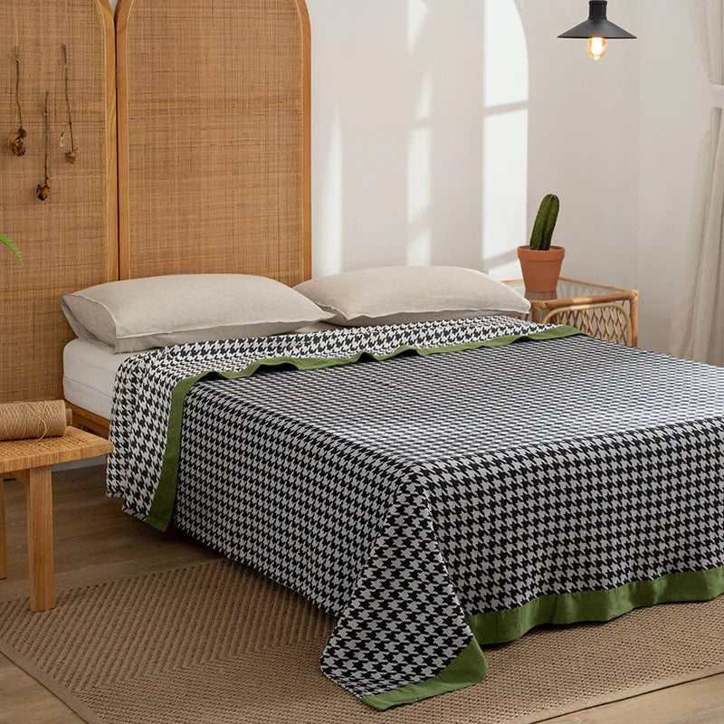 Manta de algodón de lujo DecorBites™ - Calidad superior, 200 x 230 cm / 150 x 200 cm, perfecta para el sofá o la cama