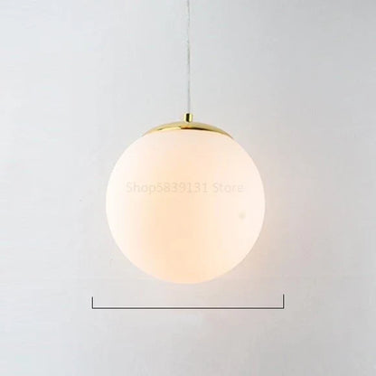 DecorBites™ Glass Ball Pendant Lights - Nordic Minimalist Chandelier for Living Room & Bedroom