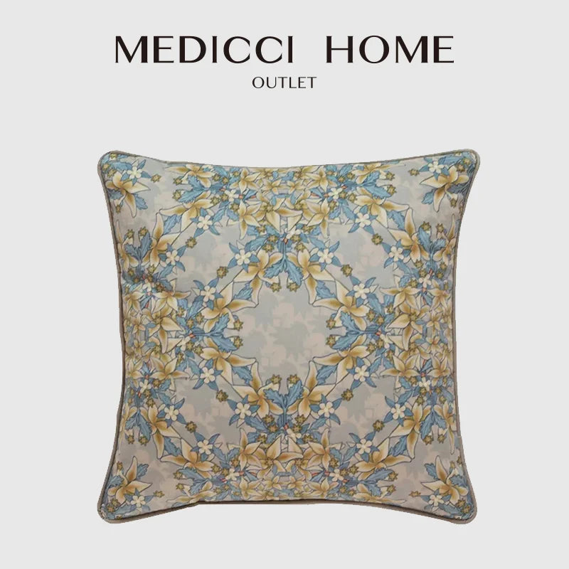 DecorBites™ Camellia Floral Velvet Cushion Cover for Sofa Couch Bed - Luxe European Style