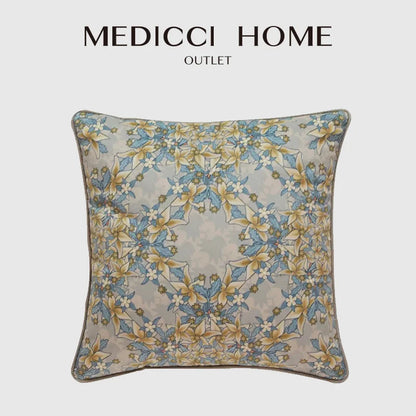 DecorBites™ Camellia Floral Velvet Cushion Cover for Sofa Couch Bed - Luxe European Style