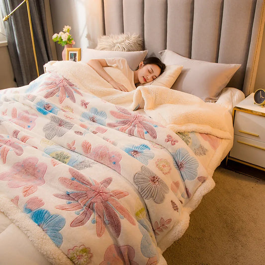 Manta de lana polar de doble cara DecorBites™