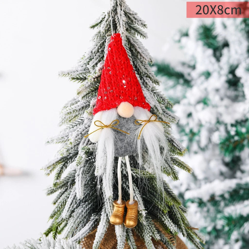 Gnome Santa Christmas Swedish Plush Toys Doll Red Ornaments Holiday Home Party Decoration Kids Children Xmas Gifts for Family