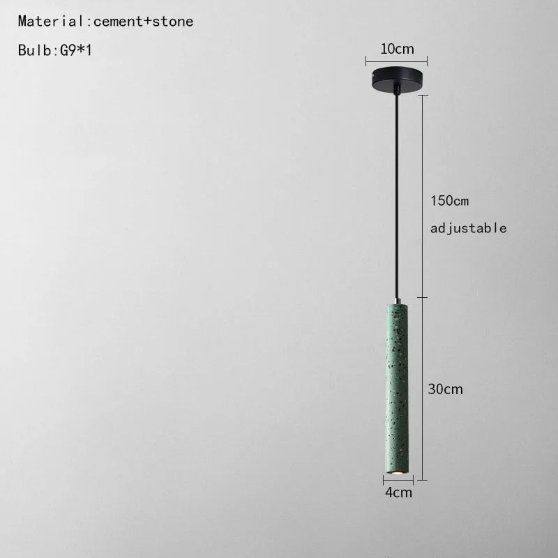 DecorBites™ Industrial Stone LED Pendant Lamp, Adjustable Wire, Colorful Options