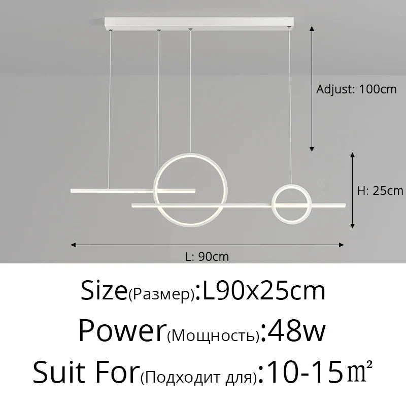 DecorBites™ LED Pendant Light for Home Decor - Indoor Island Dining Bar Kitchen Lamp