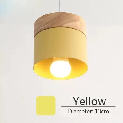 Decorbites™ Bunte Holz-Eisen-Hängeleuchten für modernes nordisches Wohnzimmer-Dekor