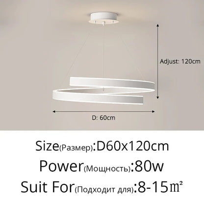 DecorBites™ LED Chandelier Lights for Living Dining Room, Bedroom, Kitchen, Hall - Modern Indoor Lighting Fixture