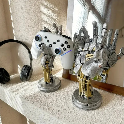 DecorBites™ Cyberpunk Mechanical Arm Desktop Stand - Simulated Robot Hand Sculpture