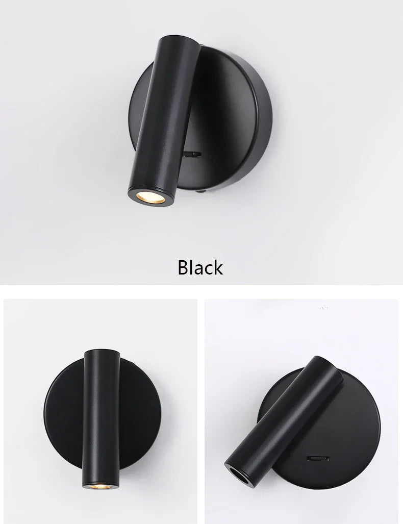 DecorBites™ Bedroom Wall Lamp Surface Spotlight Indoor Reading Sconce Lights