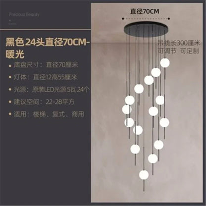 Lámpara de techo LED con bola de cristal DecorBites™ para decoración e iluminación del hogar