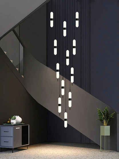 DecorBites™ LED Staircase Chandelier Ceiling Living Room Lighting Decoration