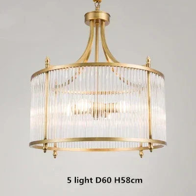 Decorbites™ Lámpara de Araña de Vidrio de Cobre Dorado LED de Techo Colgante