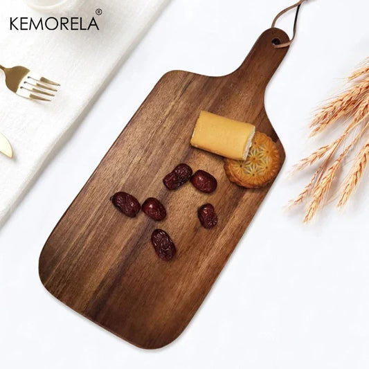 DecorBites™ Acacia Wooden Chopping Block - Versatile Kitchen Cutting Board