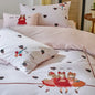 Decobites Embroidered Queen Bedding Set: High-Quality 100% Cotton Duvet Cover with Sheet & Pillowcases