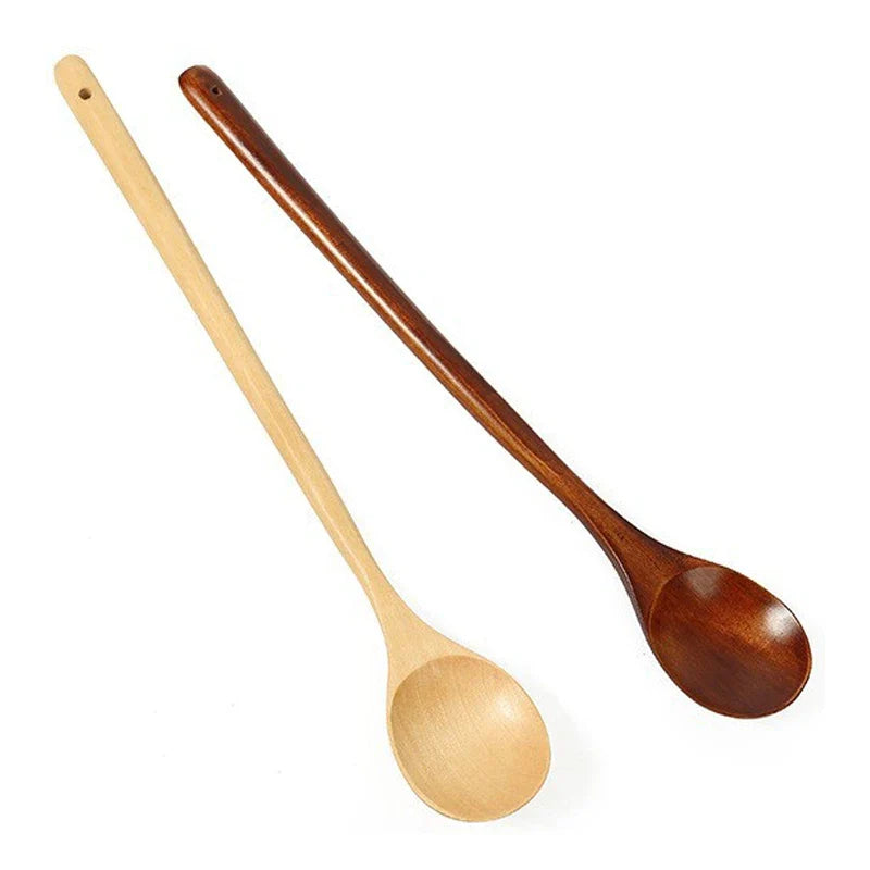 DecorBites™ Japanese Style Wooden Spoon for Mixing Rice Salad Kitchen Tableware